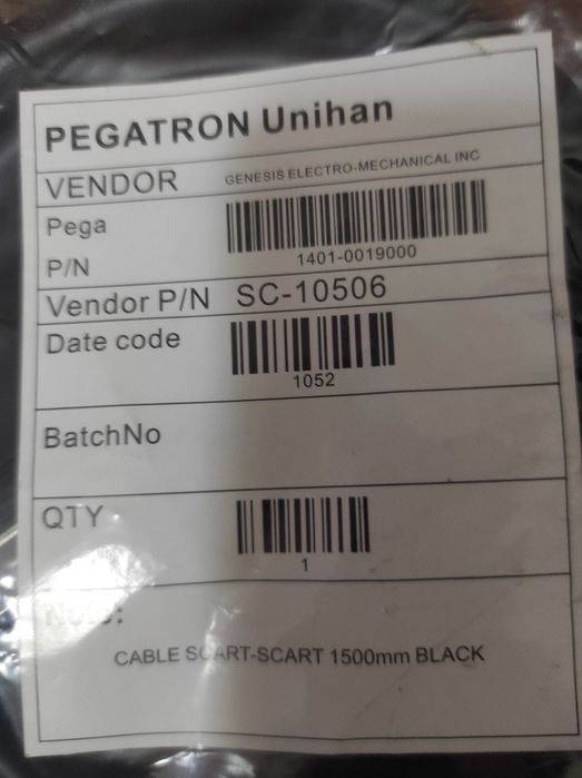 Cabo SCART - SCART (1,5m) novo