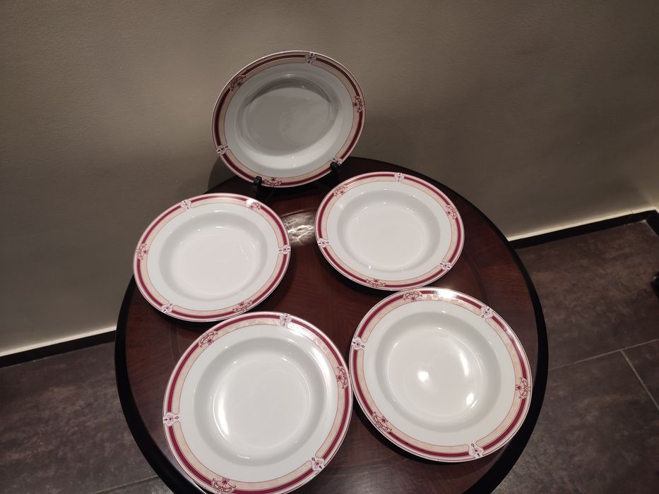 Zestaw pięciu talerzy głębokich porcelana Royal Bawaria