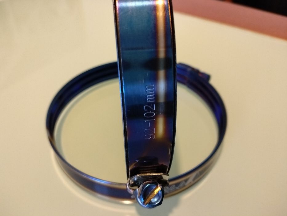 Abraçadeiras Inox Azul Titânio