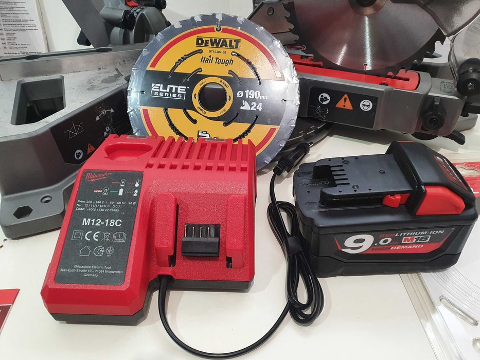 Pilarka ukośnica na 18v MILWAUKEE M18 FMS 190 FUEL pily dewalt+makita