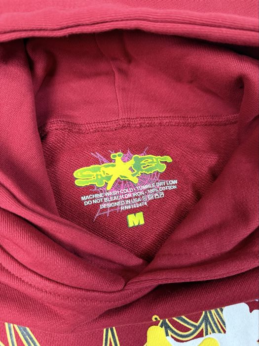 Худі Sp5der/ червона спайдер/ кофта Sp5der/ Спайдер