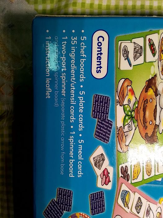 Orchard toys. Crazy chefs. Не хватает 1 элемента- карточки