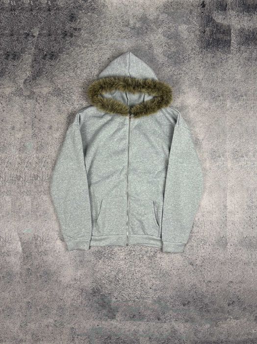 ‼️В УКРАЇНІ‼️ Зип худи Rick Owens type кофта с мехом | M L opium y2k