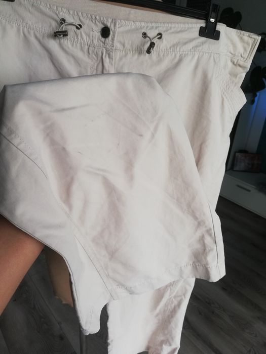 R. 54 56 plus size rybaczki damskie beżowe