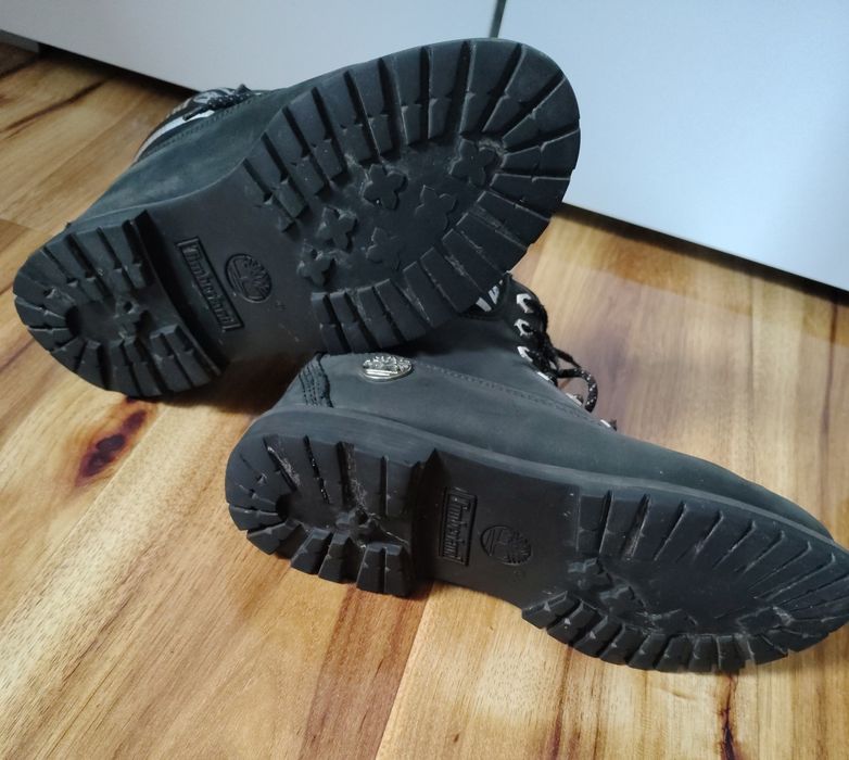 TIMBERLAND rozmiar 39 czarne buty, skóra naturalna