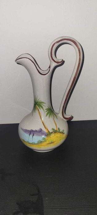 Jarra/Bilha Decorativa em Cerâmica Vieira - Pintada à Mão