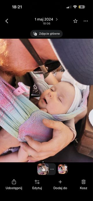 Nosidło hybrydowe wrap tai lennylamb