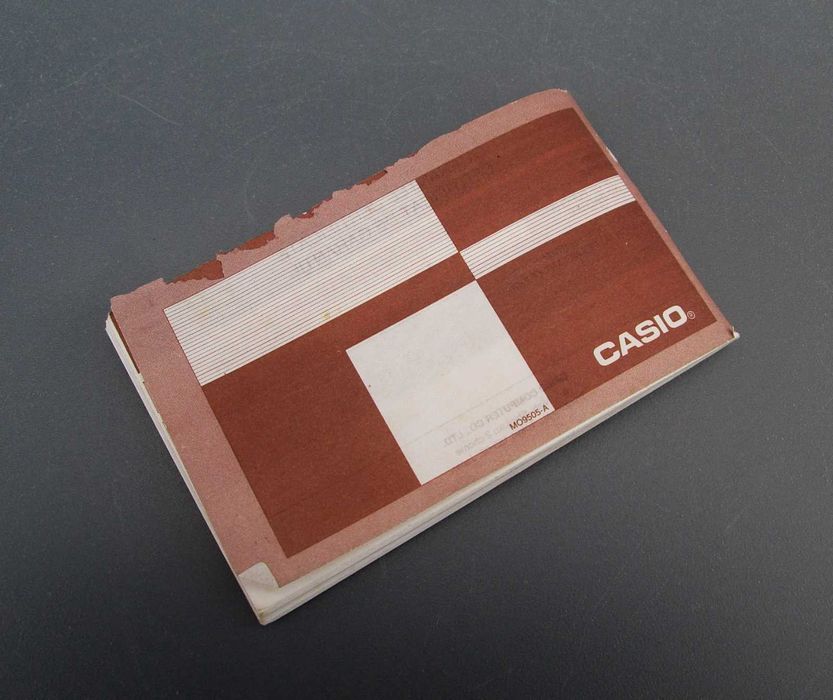 1990 Manual do Utilizador do Relógio CASIO AQX-11 Modulo 1358 - JAPAN