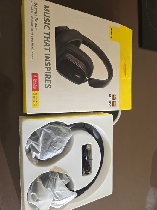 Fones Bluetooth Baseus Bowie H1i | Cancelamento Ruído (Bateria 100h)