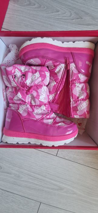 Śniegowce, kozaki, prada 29 różowe ciepłe