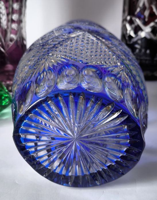 Wazon piękny stary kryształ 36 cm