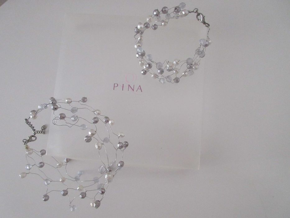 Elegantíssimo conjunto noivas gargantilha + pulseira + ganchos! PINA