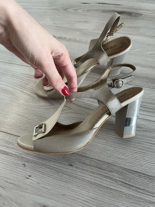 Deska buty obcasy skora skorzane 38