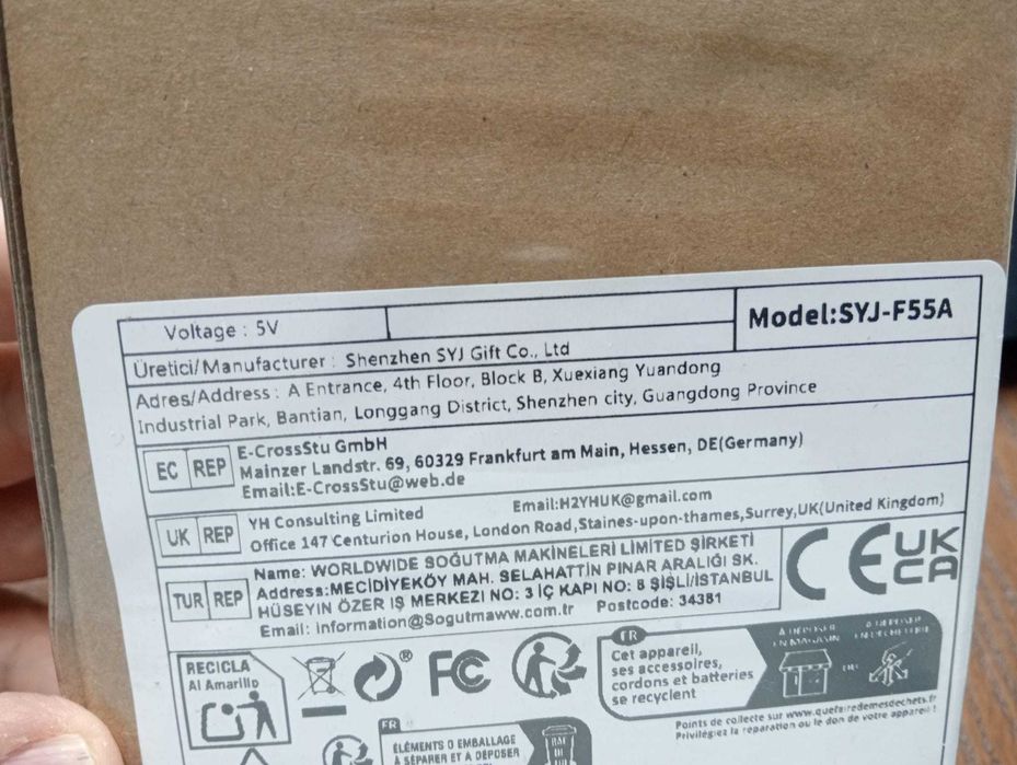 Power Bank 20.000mAh SYJ-F55A – Novo e Selado