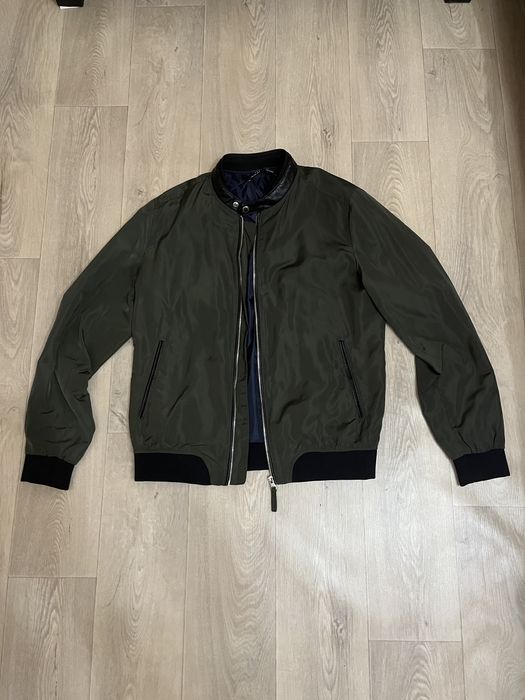 Зеленый бомбер Zara man