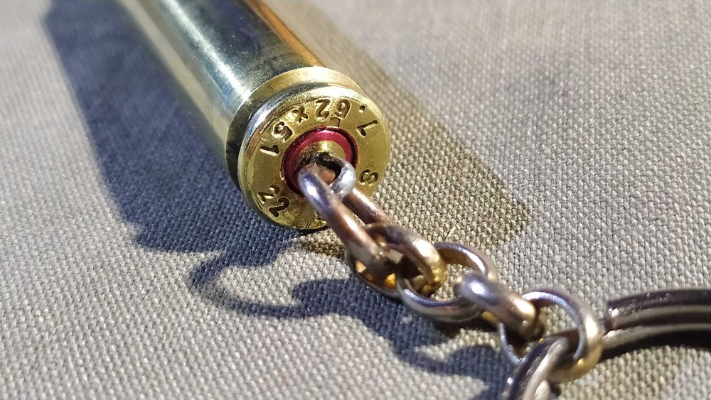 Брелок из патрона ммг 7.62 ( латунь)