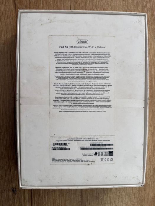 iPad Air 10.9 gen 5 256gb cellular + Apple Pencil gen 2