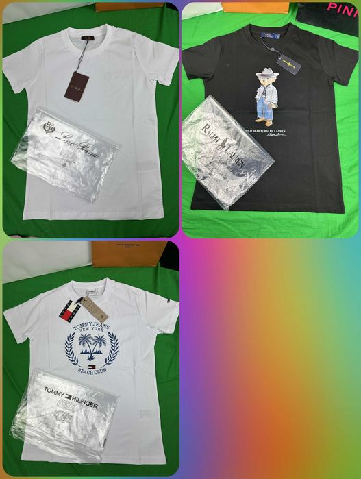 Koszulki shirt Loro Piana damskie koszulka ralph lauren tommy męska ultra premium
