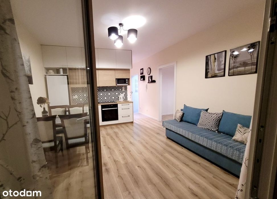 Funkcjonalne 2-pokojowe mieszkanie, duży balkon +parking, MNO, WKD
