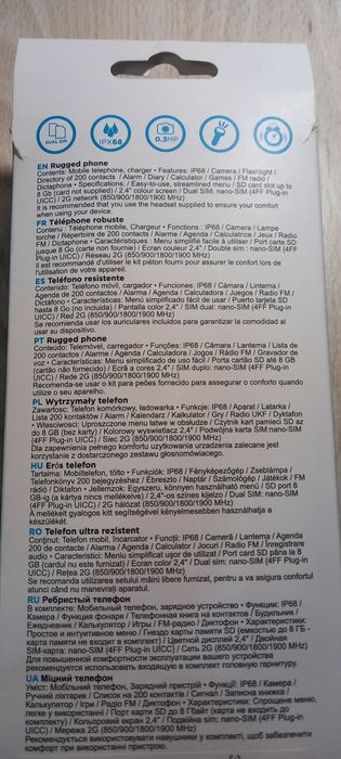 Pancerny telefon Qiliver 2,4" IP 68, Dual Sim