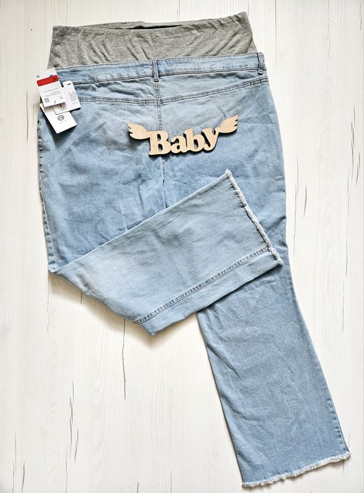 Джинси для вагітних XXL (50-52), C&A, Німеччина, джинси блакитні для в