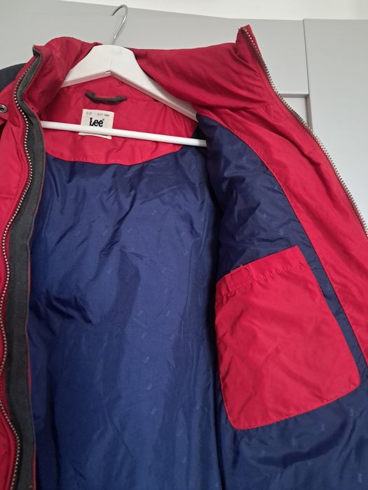Kurtka ocieplana męska Lee czerwona rozm. M