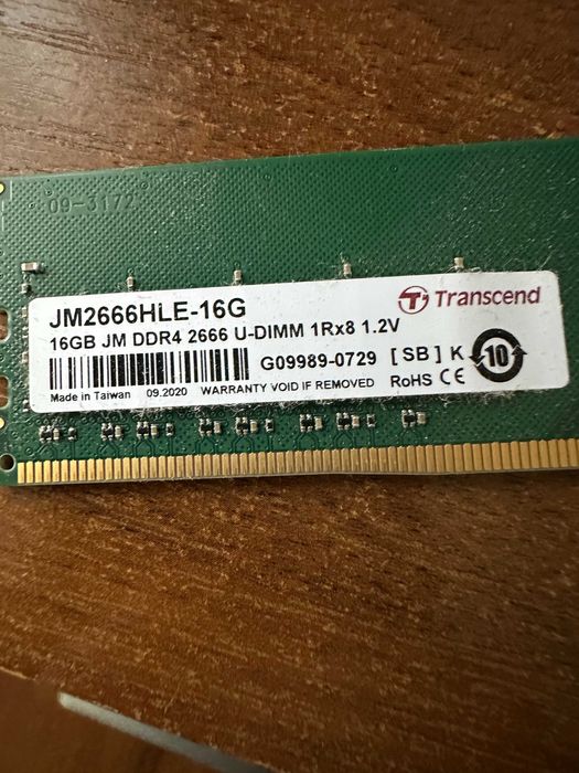 Оперативная память Transcend DDR4-2666 - 16G