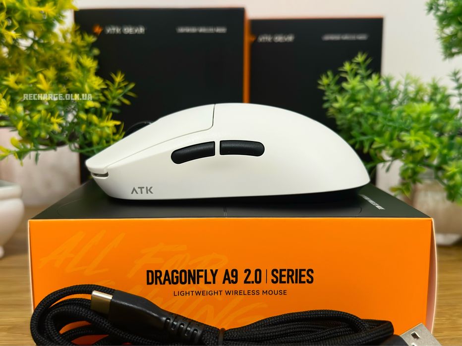 НОВІ ATK Dragonfly A9 2.0 | ІГРОВА БЕЗДРОТОВА МИША з сенсором PAW3395SE