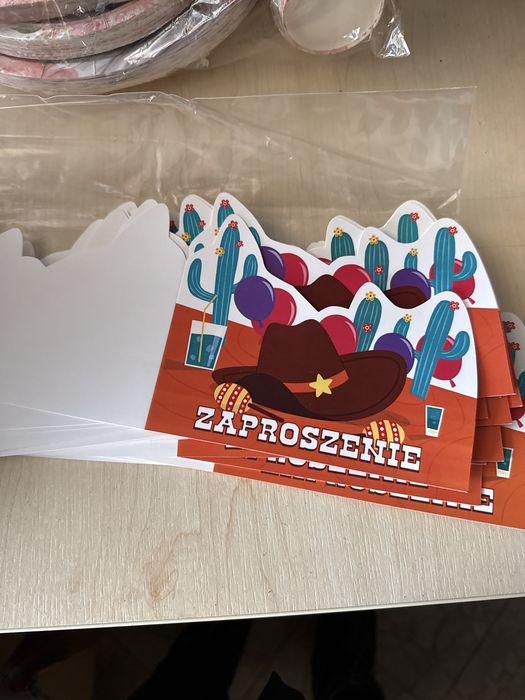 Zaproszenia na urodziny kowbojskie
