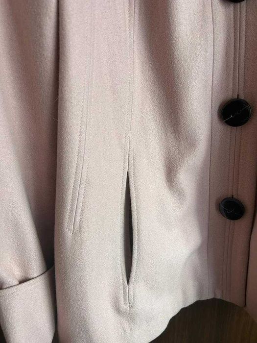 Kurtka Budrysówka Zara Basic - XL (42) - Wełna - Pudrowy Róż
