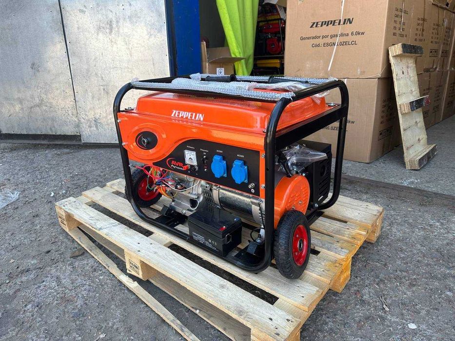 Бензиновий генератор Zeppelin 6000 6.6 кВт, мідь, доставка, самовивіз