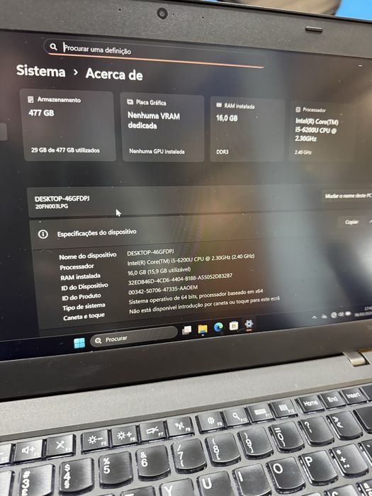 Lenovo T460 i5 - 512gb SSD - 16 gb RAM