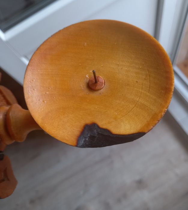 Подсвечник деревянный резной, изделие из дерева