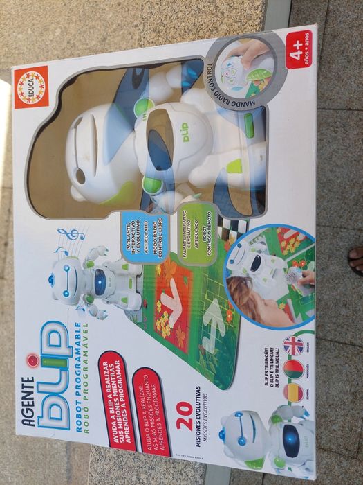 Brinquedo Robot Programável Agente Blip com caixa e instruções