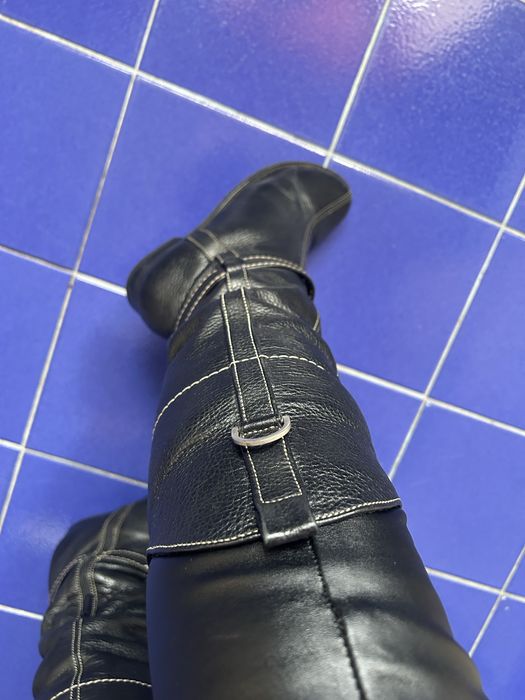 Чоботи зимові шкіряні на хутрі ,36 р.