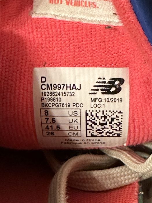 Buty sneakersy New Balance 997 H