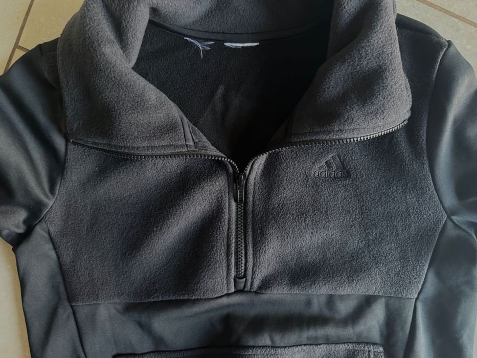 Adidas Aeroready bluza damska,polar S/M super stan, duże logo,kangurka