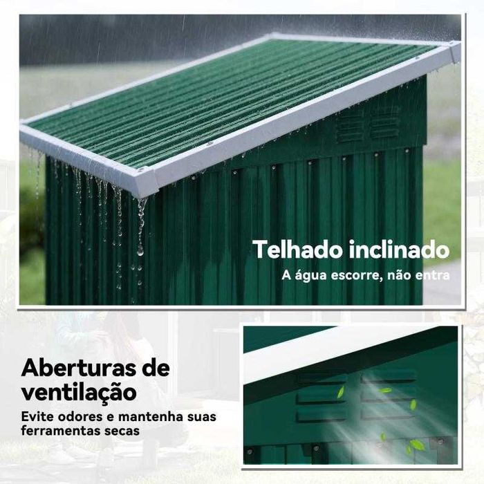 Abrigo Exterior Metálico 107,5x91x185 cm