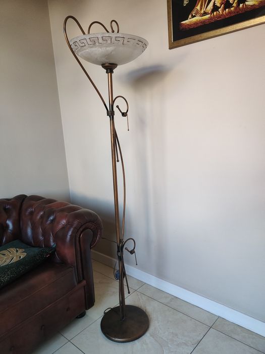 Lampa stojąca, lampa wisząca (żyrandol), lampa stołowa komplet