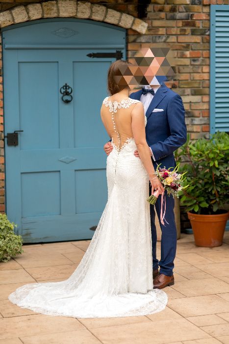 Suknia ślubna Syrenka koronka