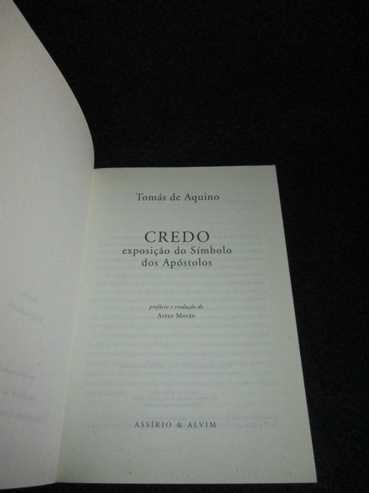Livro Credo Tomás de Aquino Teofanias