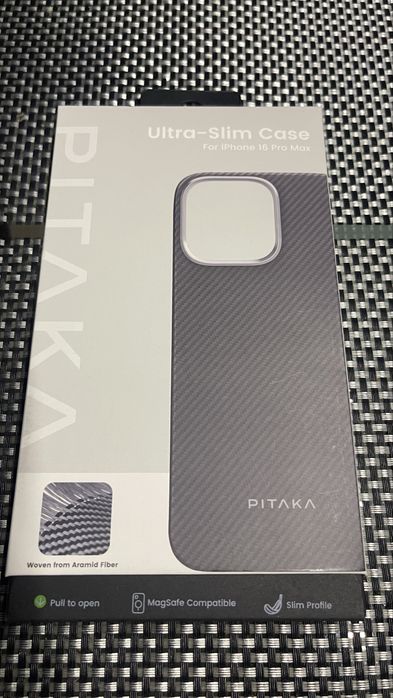 Оригінал! Новий! Pitaka Ultra Slim MagSafe Case для iPhone 16 Pro Max