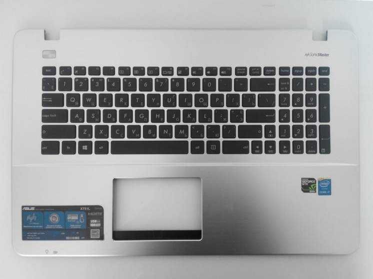 Клавиатура, топкейс Asus X751L, R752L