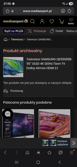 Samsung Oled 55 cali