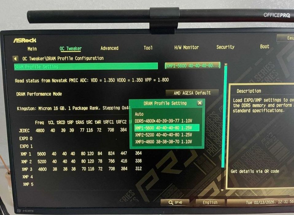 Kingston  32 GB (2x16GB) DDR5 5600 MHz новая