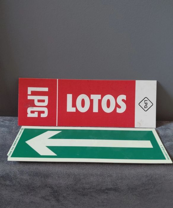 Tabliczki Lotos szyld