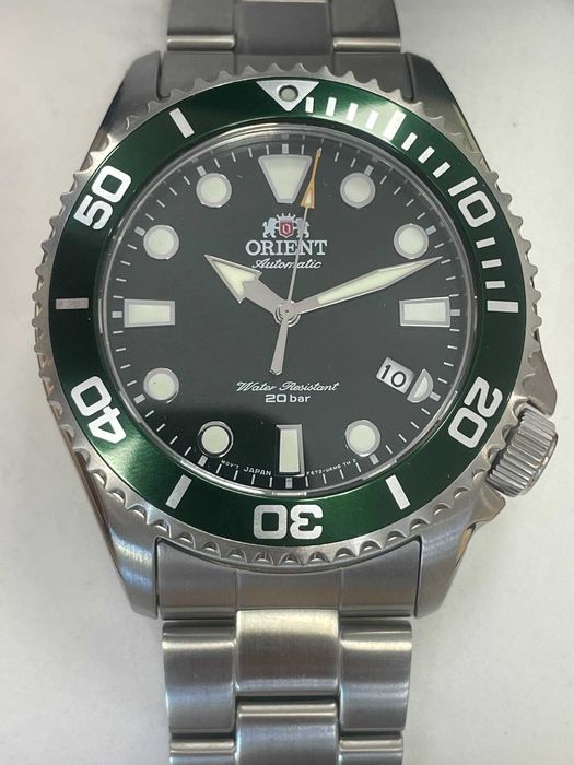 Relógio Orient Automático Triton 43mm Mostrador Verde-Novo c/ Garantia