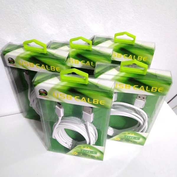 USB 2.0 Cable Type-C, 3 Meters, White, 2.4A, Brand New in Box64739490130946123