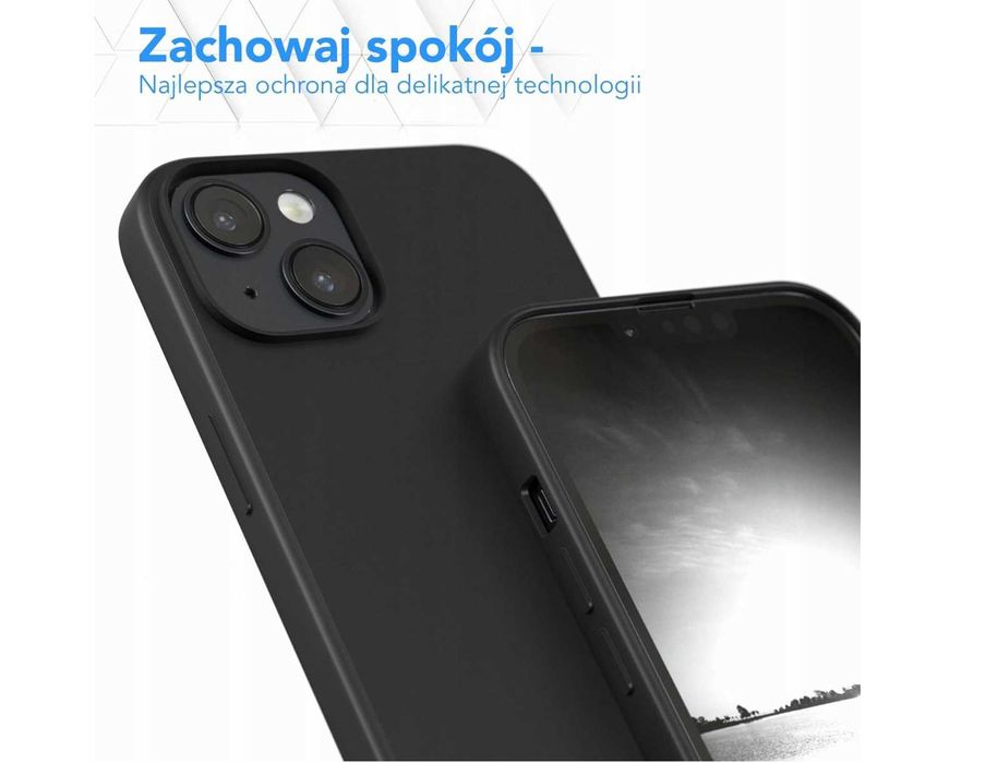 EAZY CASE - Silikonowe etui na iPhone 14 Plus Case 6,7” Czarne