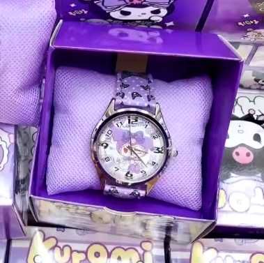 Kuromi piękny zegarek dla dziecka Sanrio Kawaii Hello Kitty